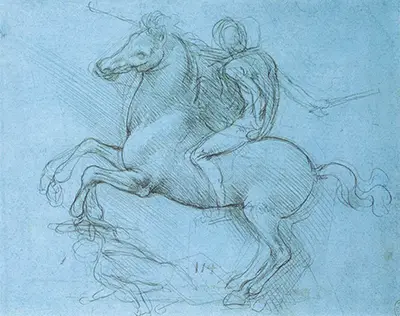 Étude pour le monument équestre de Francesco Sforza de Léonard de Vinci